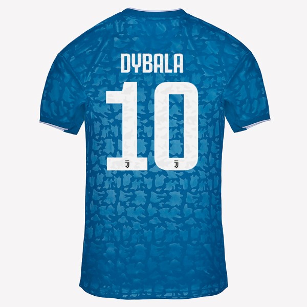 Camiseta Juventus NO.10 Dybala Replica Tercera Ropa 2019/20 Azul